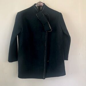 Samy fashion evolution coat dark green size 0 oversized fits size S frayedfrabic